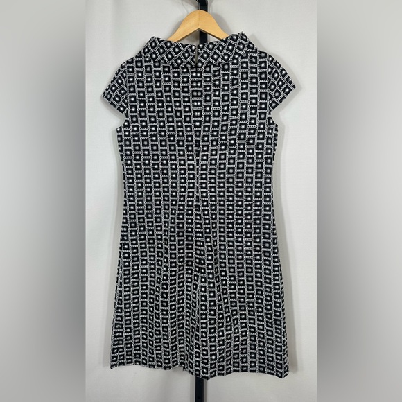 Eccoci  patterned designer black and white dress w/ pockets. - Picture 4 of 7
